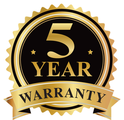 5 Year Warranty