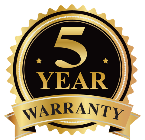 5 Year Warranty