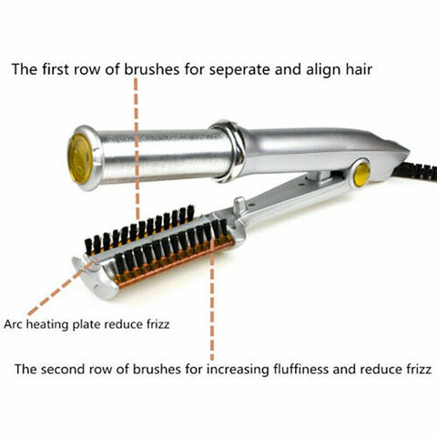 Rotating Curling Iron - Spinning Curling Iron - Rotating Curling Iron Brush