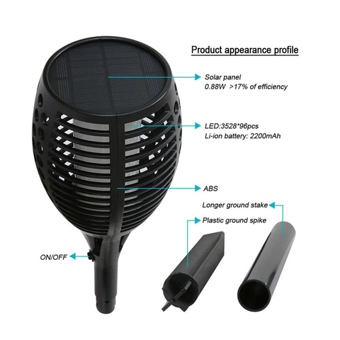 Solar Torch Lights - Solar Flame Light
