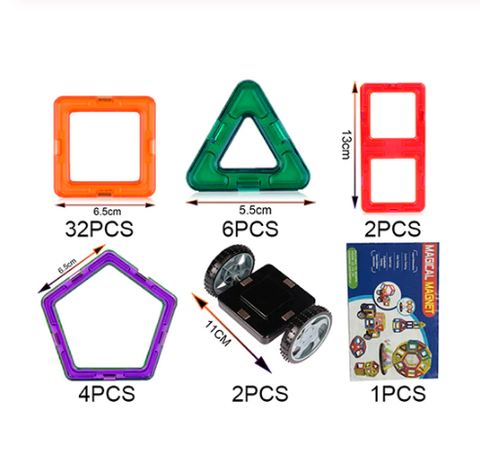 Magnetic Blocks - Magnetic Building Blocks - Magnetic Building Tiles