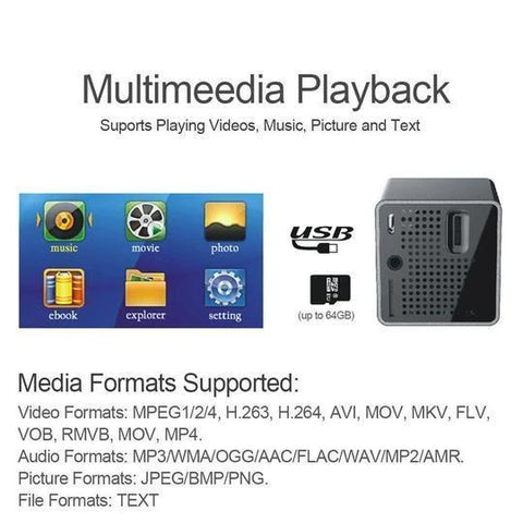 Mini Projector - Portable Projector - Pocket Projector