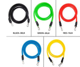 11pcs Resistance Bands Pull Up Tube Set Exercise Bands Stretch Elastic Pull Rope Band Kit