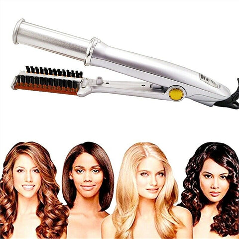 Rotating Curling Iron - Spinning Curling Iron - Rotating Curling Iron Brush