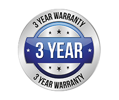 3 Year Warranty