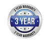 3 Year Warranty